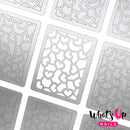 Whats Up Nails - Heart Network Stencils