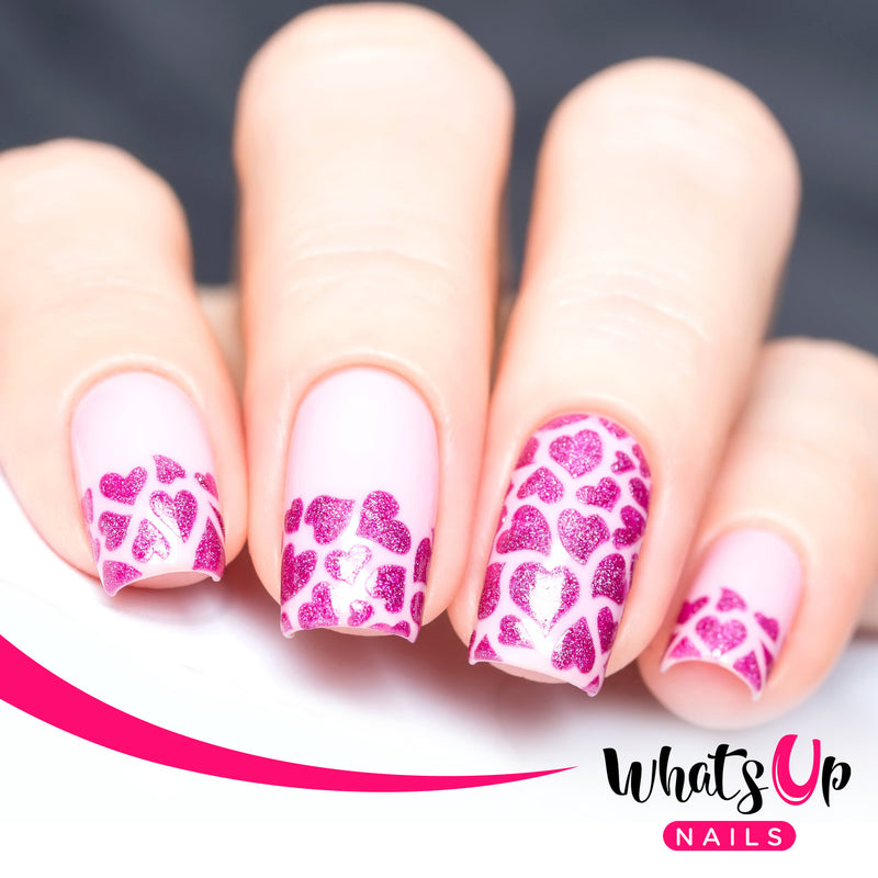 Whats Up Nails - Hearts Stencils