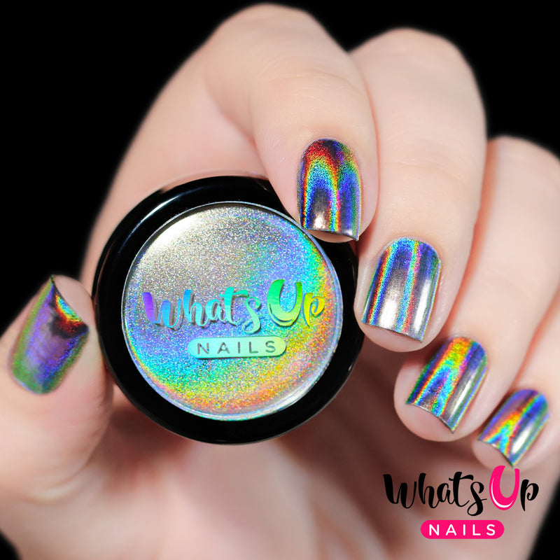 Whats Up Nails - Holographic Chrome Powder