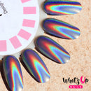 holographic powder for rainbow unicorn nails