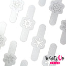Whats Up Nails - Jolly Snowflakes Stencils, Silver