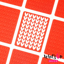Whats Up Nails - Knitting Stitches Stencils