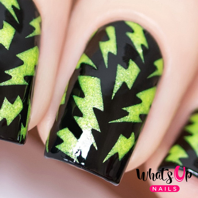 Whats Up Nails - Lightning Bolts Stencils