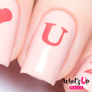 Whats Up Nails - Love Letters Stencils