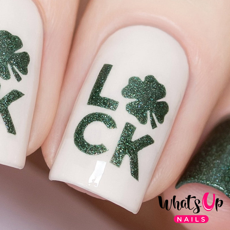 Whats Up Nails - Luck Stencils