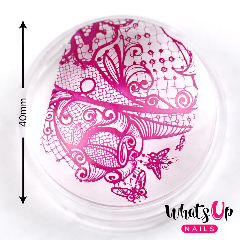 Whats Up Nails - Stamping Starter Kit (B024, Hotter than Red, Magnified Stamper)