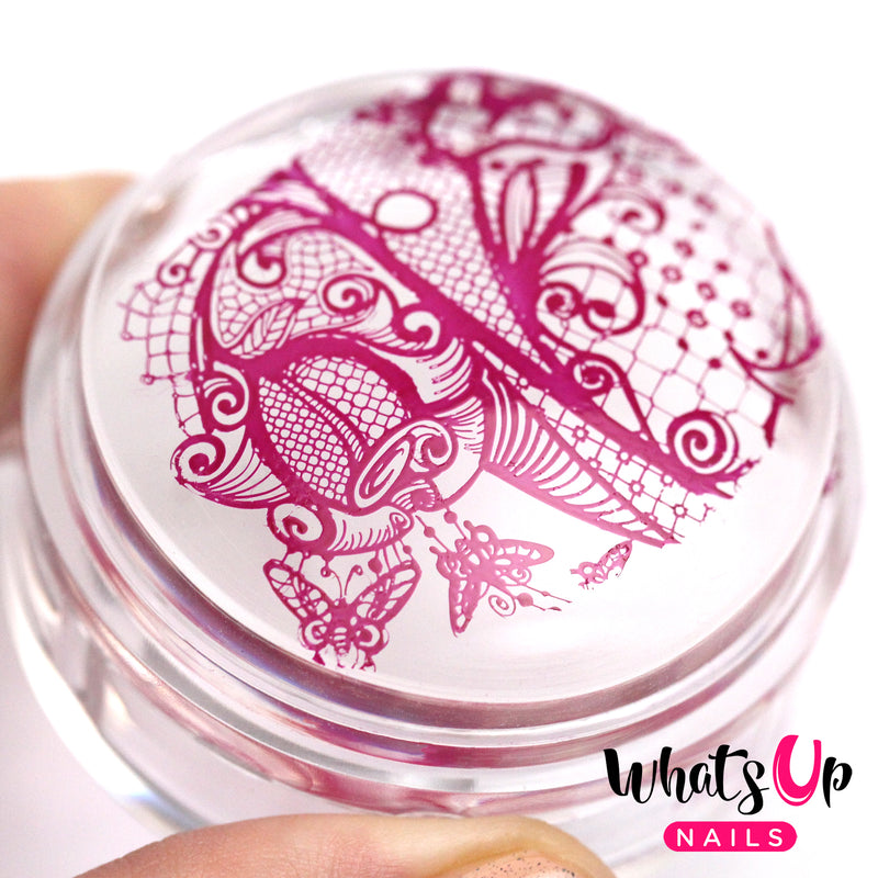 Whats Up Nails - July 4th Stamping Starter Kit (B043, Box of Whine, Jay for a Day, Blanc My Mind, Magnified)