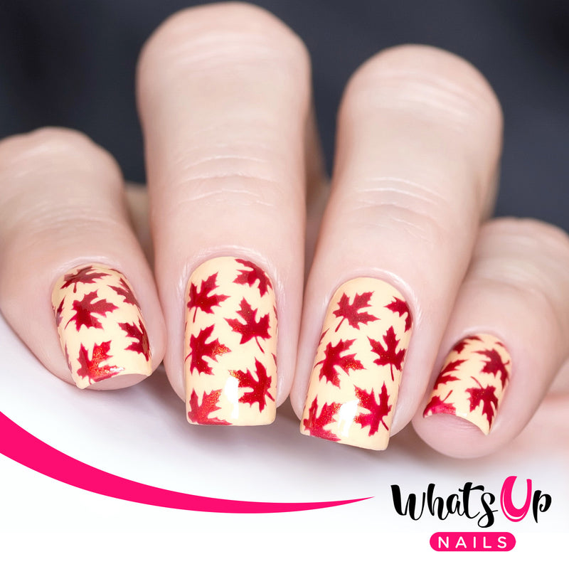 Whats Up Nails - Maple Leaves Stencils