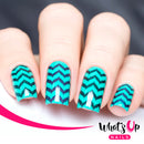 Whats Up Nails - Marbled Zig Zag Stencils