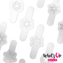 Whats Up Nails - Merry Snowflakes Stencils, Silver