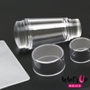 Whats Up Nails - Mini Double Sided Clear Stamper & Scraper