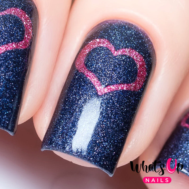 Whats Up Nails - Open Heart Stencils