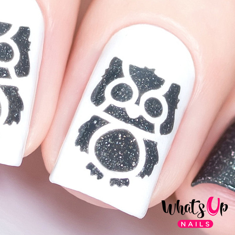 Whats Up Nails - Owl Stencils
