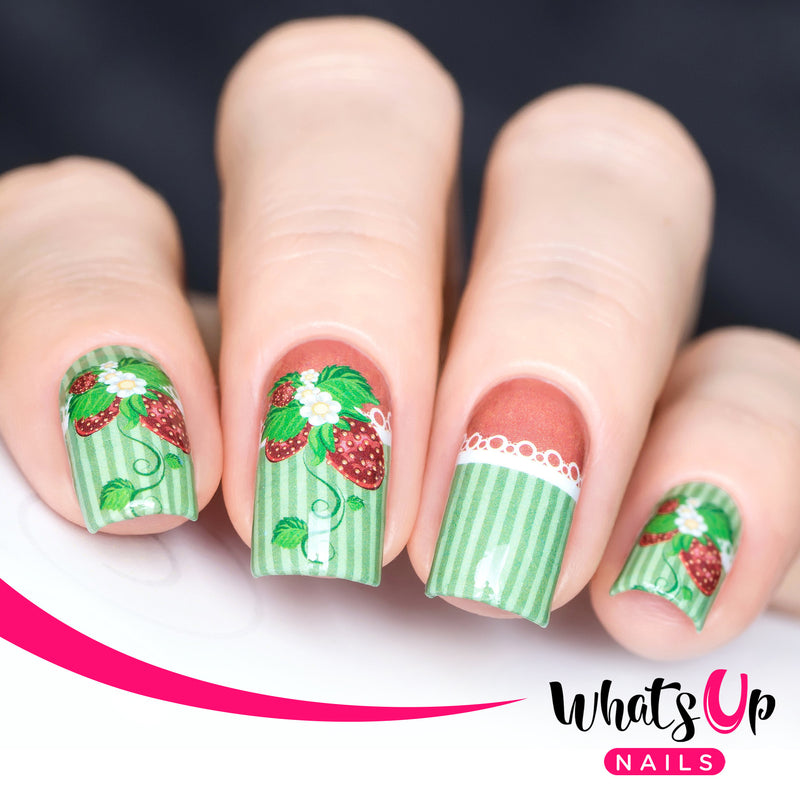 Whats Up Nails - P002 Strawberry Fancy, Green Water Decals
