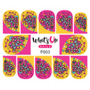 Whats Up Nails - P003 Hoot Do You Love, Pink Water Decals