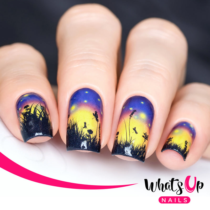 Whats Up Nails - P015 Fields of Fireflies Water Decals (Discontinued)