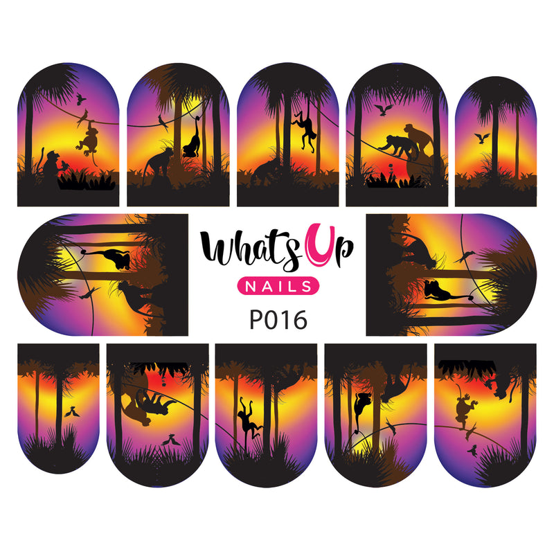 Whats Up Nails - P016 Hangin' at Sunset Water Decals