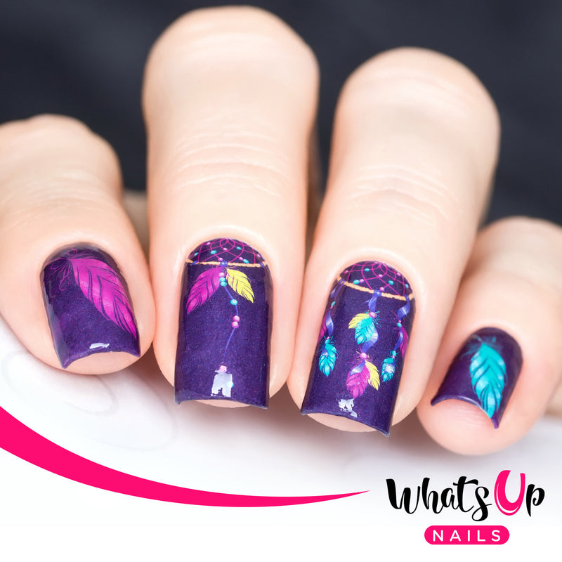 Whats Up Nails - P018 Purple Dreams Water Decals
