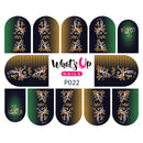 Whats Up Nails - P022 Jeweled Vines Water Decals