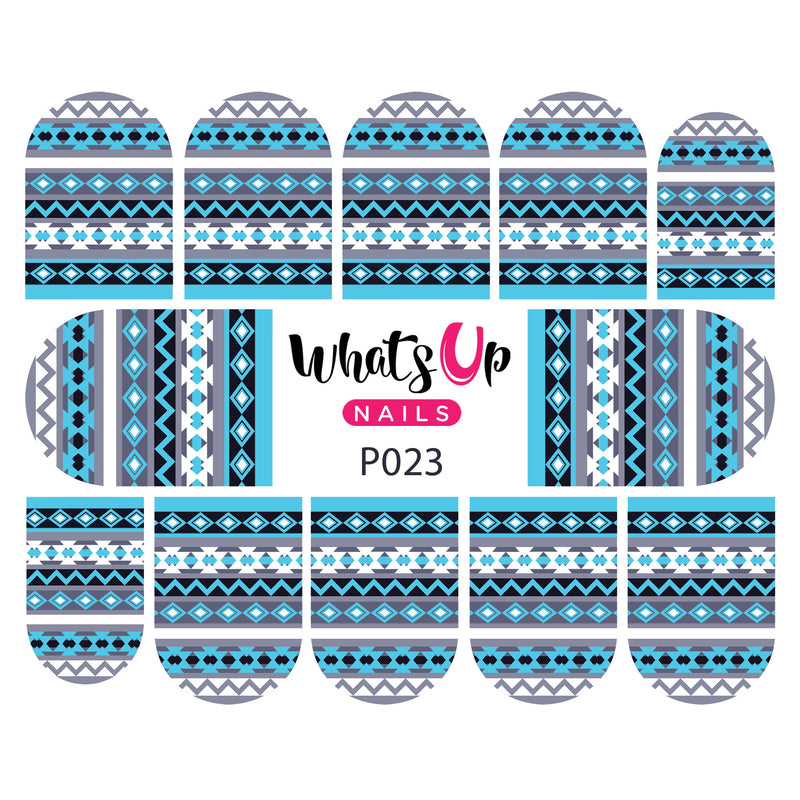 Whats Up Nails - P023 Aztec Harmony Water Decals