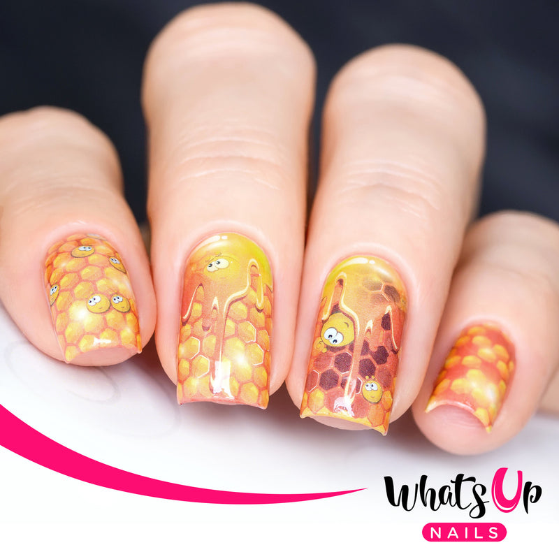 Whats Up Nails - P024 All About the Beez Water Decals