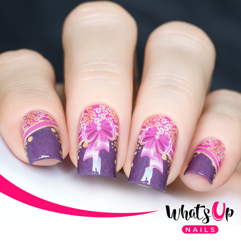 Whats Up Nails - P030 Gussied Up in Pink Water Decals