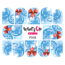 Whats Up Nails - P048 Chillin' Snowflakes Water Decals