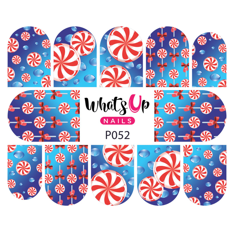 Whats Up Nails - P052 Pepperminty Water Decals