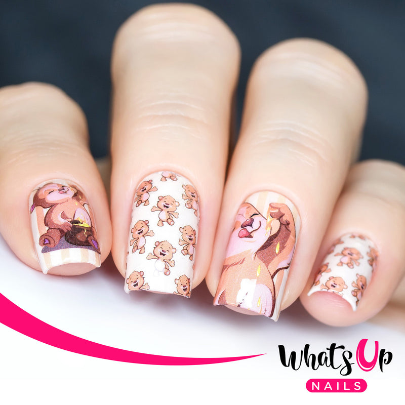 Whats Up Nails - P054 Bears Love Honey Water Decals