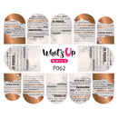 Whats Up Nails - P062 Journal Entry Water Decals (Discontinued by WUN)