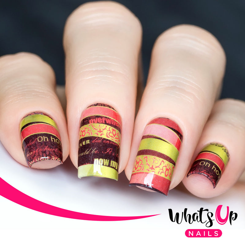 Whats Up Nails - P065 Revealing Ribbons Water Decals