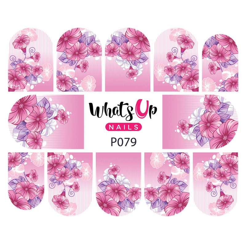 Whats Up Nails - P079 Girly Petals Water Decals
