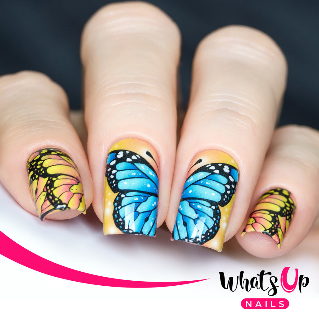 whatsupnails p100 flying flowers water decals