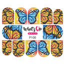 Whats Up Nails - P100 Flying Flowers Water Decals (Discontinued)