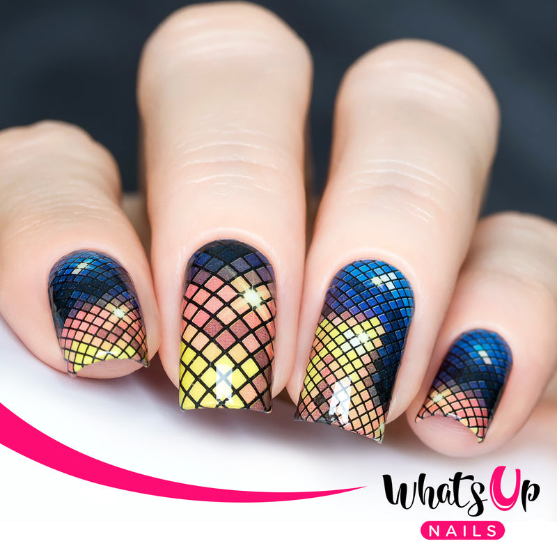 Whats Up Nails - P103 Pixelation Fascination Water Decals