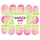 Whats Up Nails - P115 Watermelon Lace Water Decals