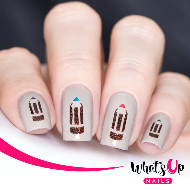 Whats Up Nails - Pencil Stencils