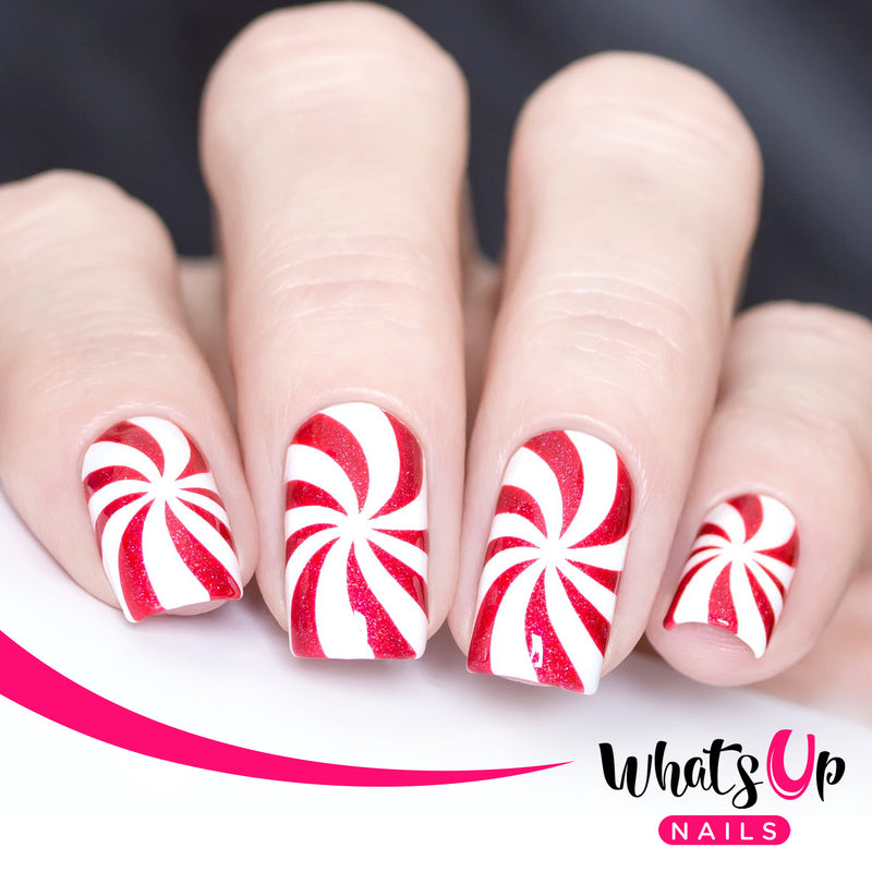 Whats Up Nails - Peppermint Candy Stencils