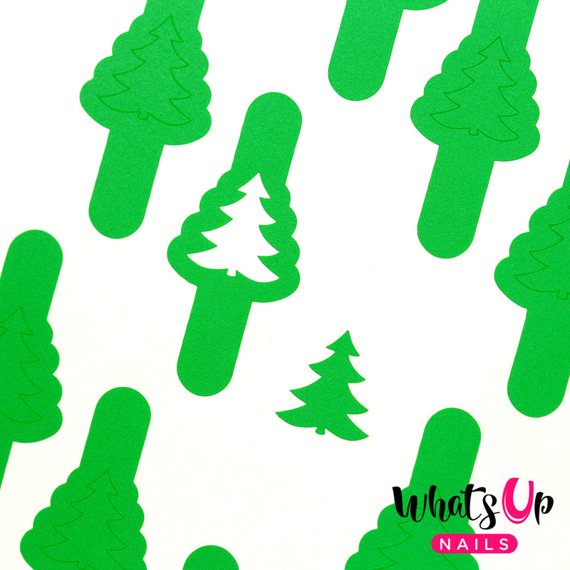 Whats Up Nails - Pine Tree Stencils