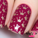 Whats Up Nails - Princess Crowns Stencils