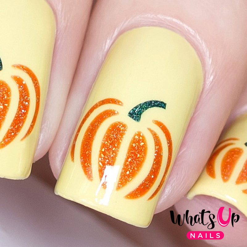 Whats Up Nails - Pumpkin Stencils
