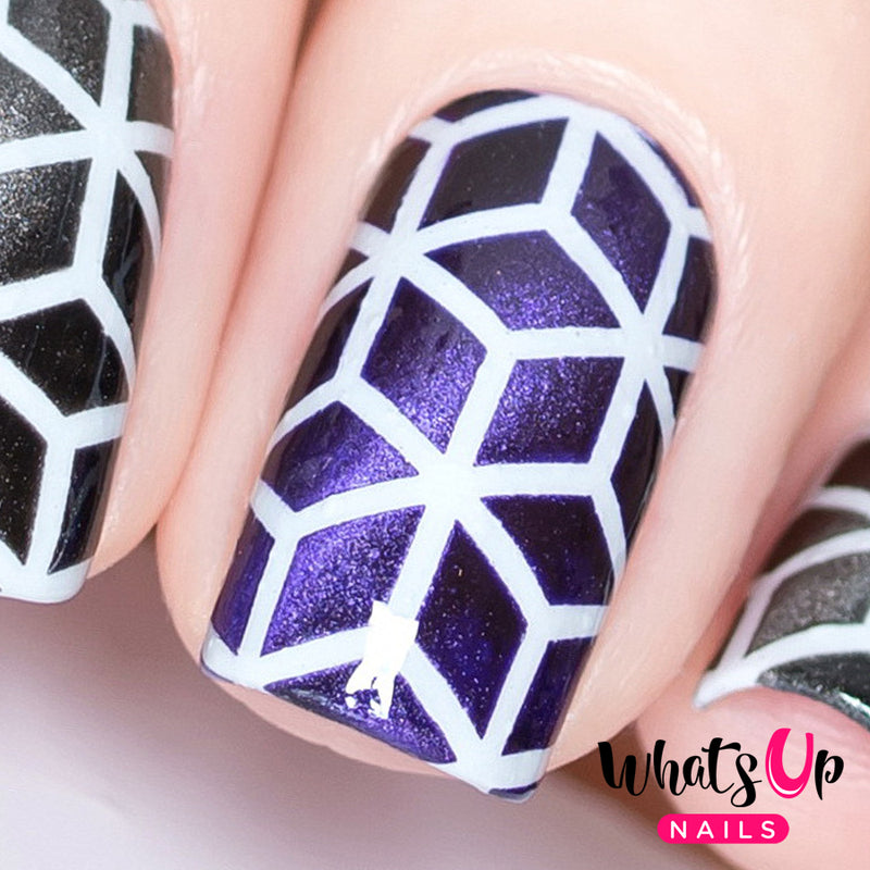 Whats Up Nails - Rhombus Stencils