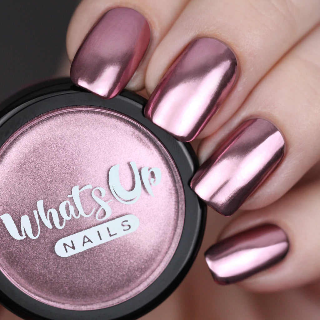 Whats Up Nails - Rose Chrome Powder