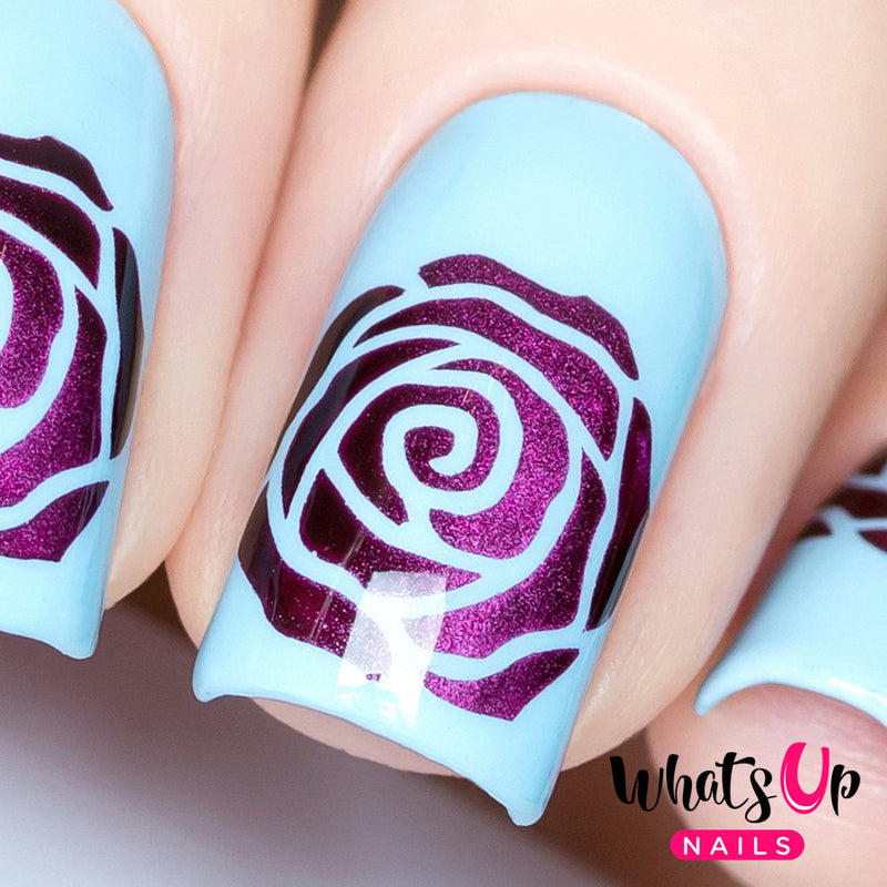 Whats Up Nails - Rose Petals Stencils