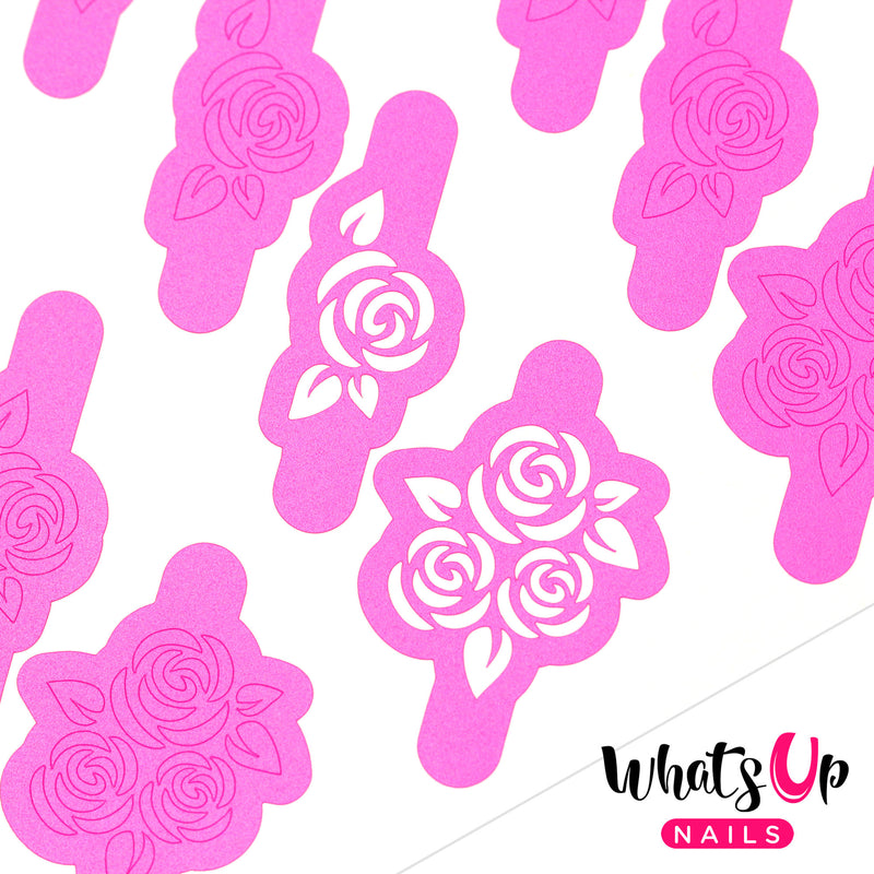 Whats Up Nails - Roses Stencils