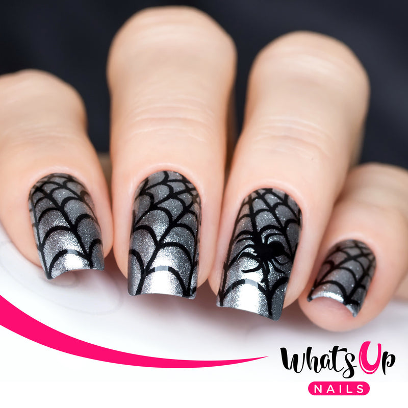 Whats Up Nails - Spider Web Stencils