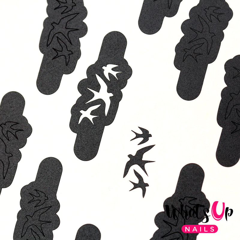 Whats Up Nails - Swallows Stencils