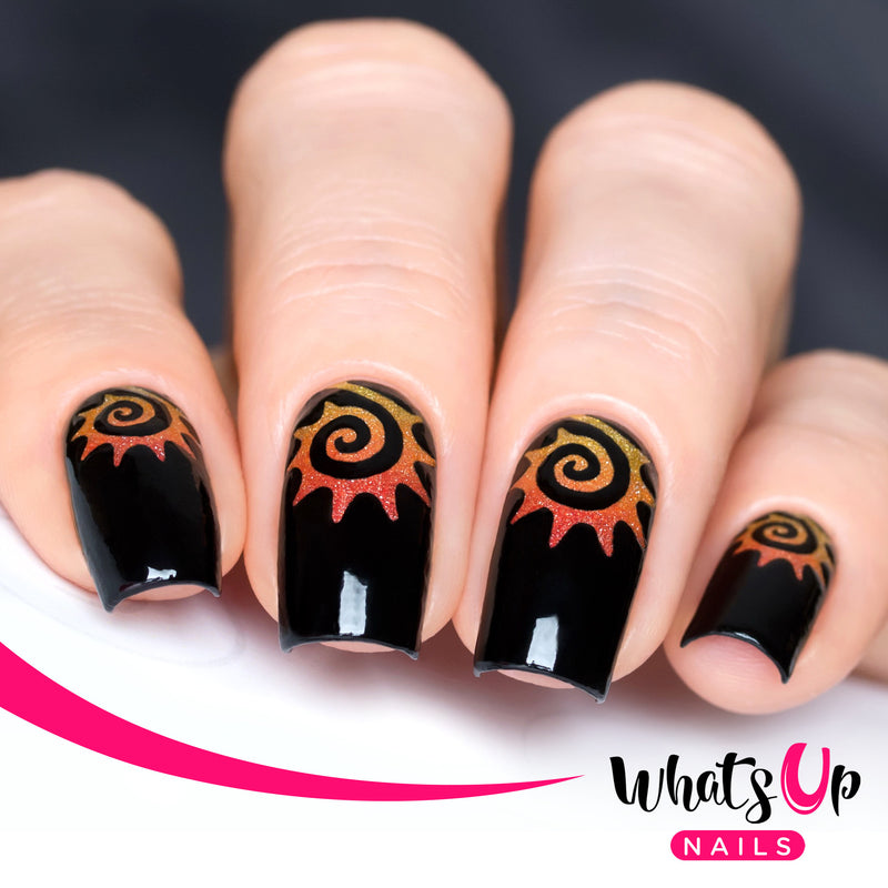 Whats Up Nails - Tribal Sun Stencils