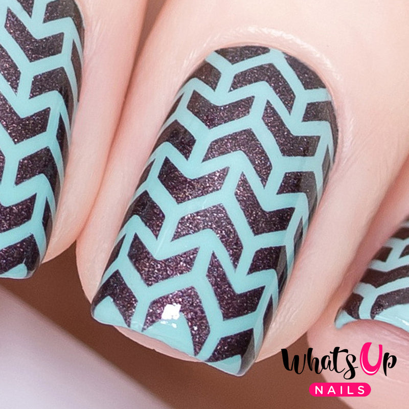 Whats Up Nails - V-Pattern Stencils