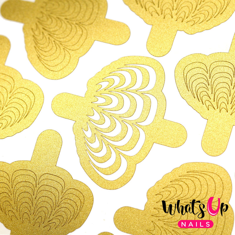 Whats Up Nails - Water Marble Stencils